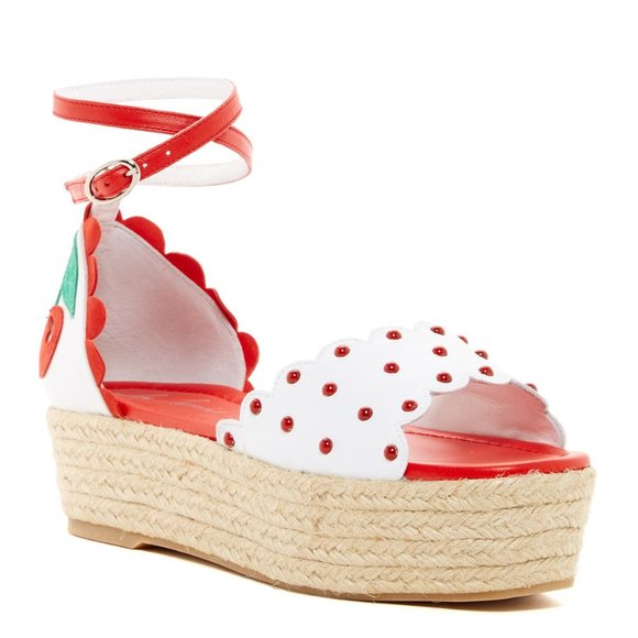 Isa Tapia Shoes - Isa Tapia New Shoes Women's 36 Cherry Platform Sandal Stud Leather NIB $350 ART